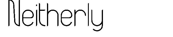 Neitherly字体