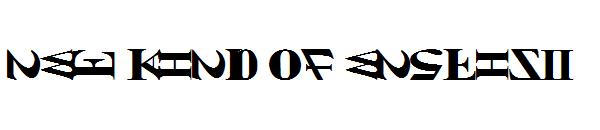 NEW KIND OF ENGLISH字体