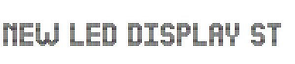 NEW LED DISPLAY ST字体