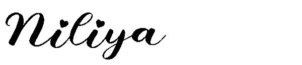 Niliya字体