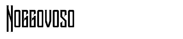 Noggovoso字体
