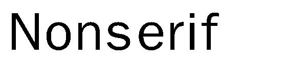Nonserif字体