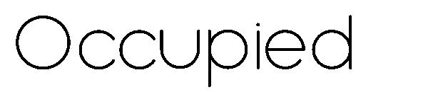 Occupied字体