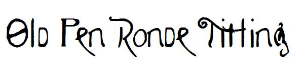 Old Pen Ronde Titling字体