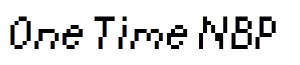 One Time NBP字体