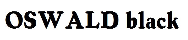 OSWALD black字体