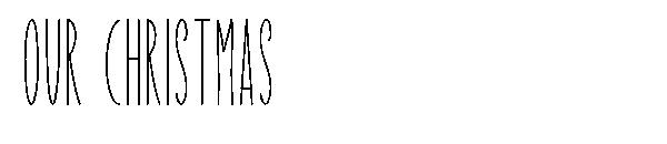 Our Christmas字体