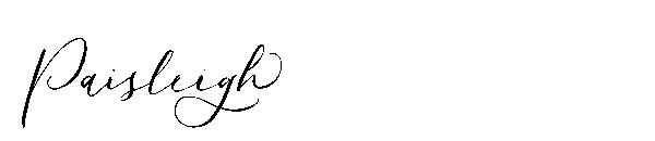 Paisleigh字体