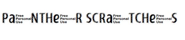 Panther Scratches字体