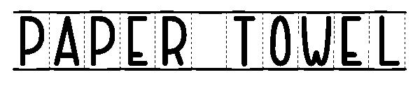PAPER TOWEL字体