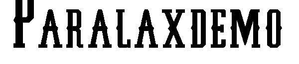 Paralaxdemo字体