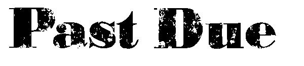Past Due字体