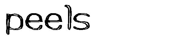 peels字体