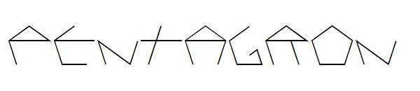 PENTAGRON字体
