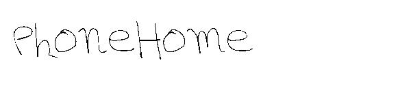 PhoneHome字体
