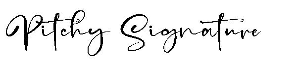 Pitchy Signature字体