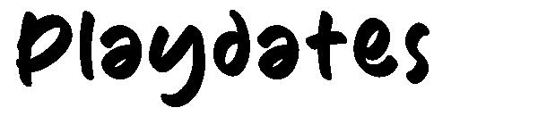 Playdates字体