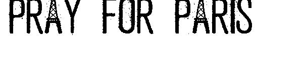 PRAY FOR PARIS字体