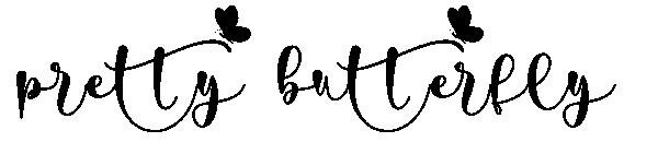 pretty butterfly字体
