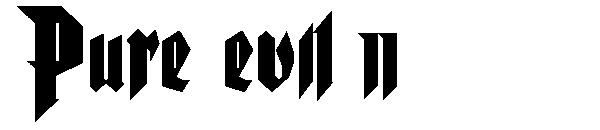 Pure evil 2字体
