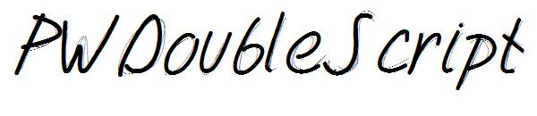PWDoubleScript字体