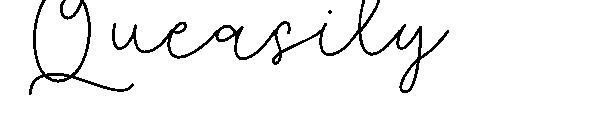 Queasily字体