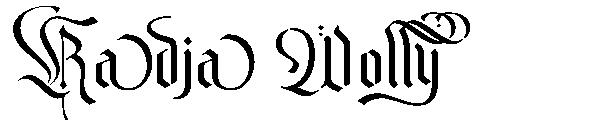 Radja Wolly字体