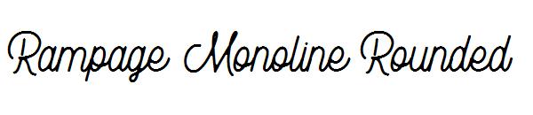 Rampage Monoline Rounded字体