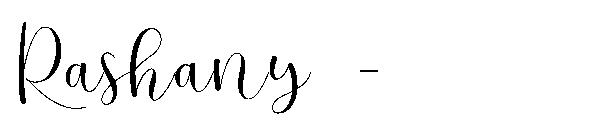 Rashany -字体