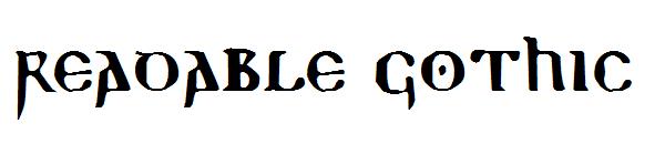 Readable Gothic字体