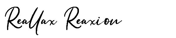 Reallax Reaxion字体