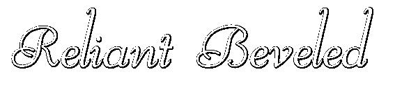 Reliant Beveled字体