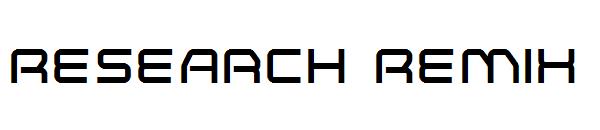Research Remix字体