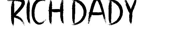 RICH DADY字体