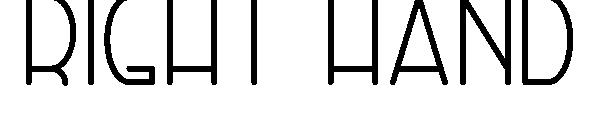 Right Hand字体