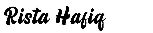 Rista Hafiq字体