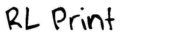 RL Print字体