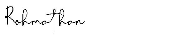 Rohmathan字体