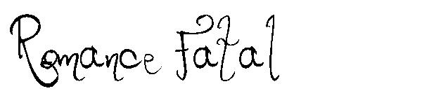 Romance Fatal字体