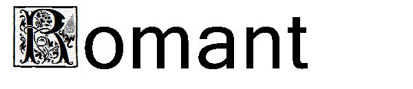 Romant字体