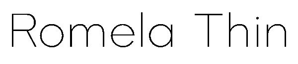 Romela Thin字体