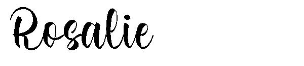 Rosalie字体