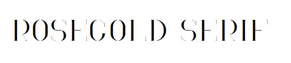 ROSEGOLD SERIF字体