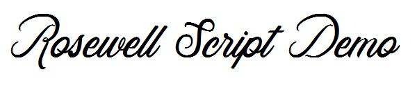 Rosewell Script Demo字体
