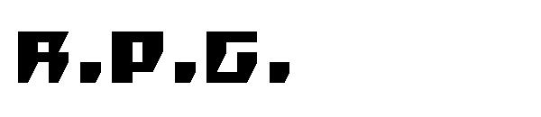 R.P.G.字体