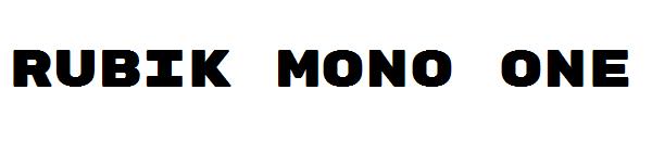 Rubik Mono One字体
