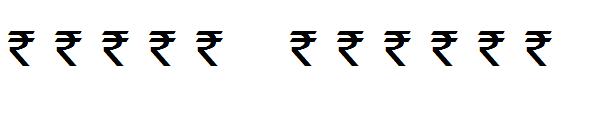rupee symbol字体