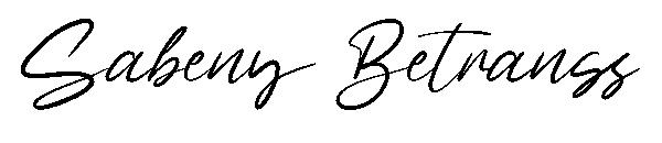 Sabeny Betranss字体