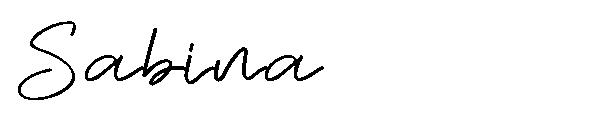 Sabina字体