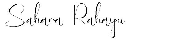 Sahara Rahayu字体